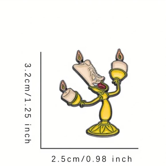 Beauty and the Beast Lumiere Pin - Picture 2 of 3